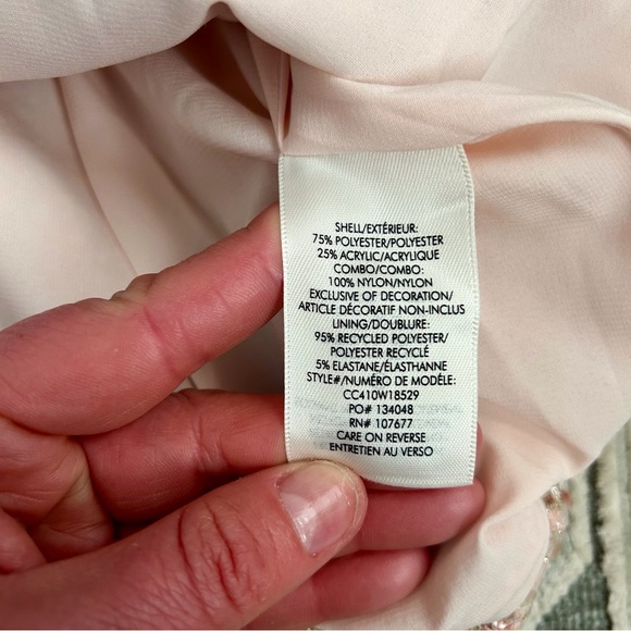 Alice & Olivia Ellis Pink Embellished Mini Dress NWT - Picture 14 of 16